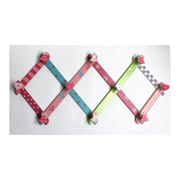 Girl's Expandable Accordion Style Wall Hanger Decor For Lightweight Items - Picture 1 of 8